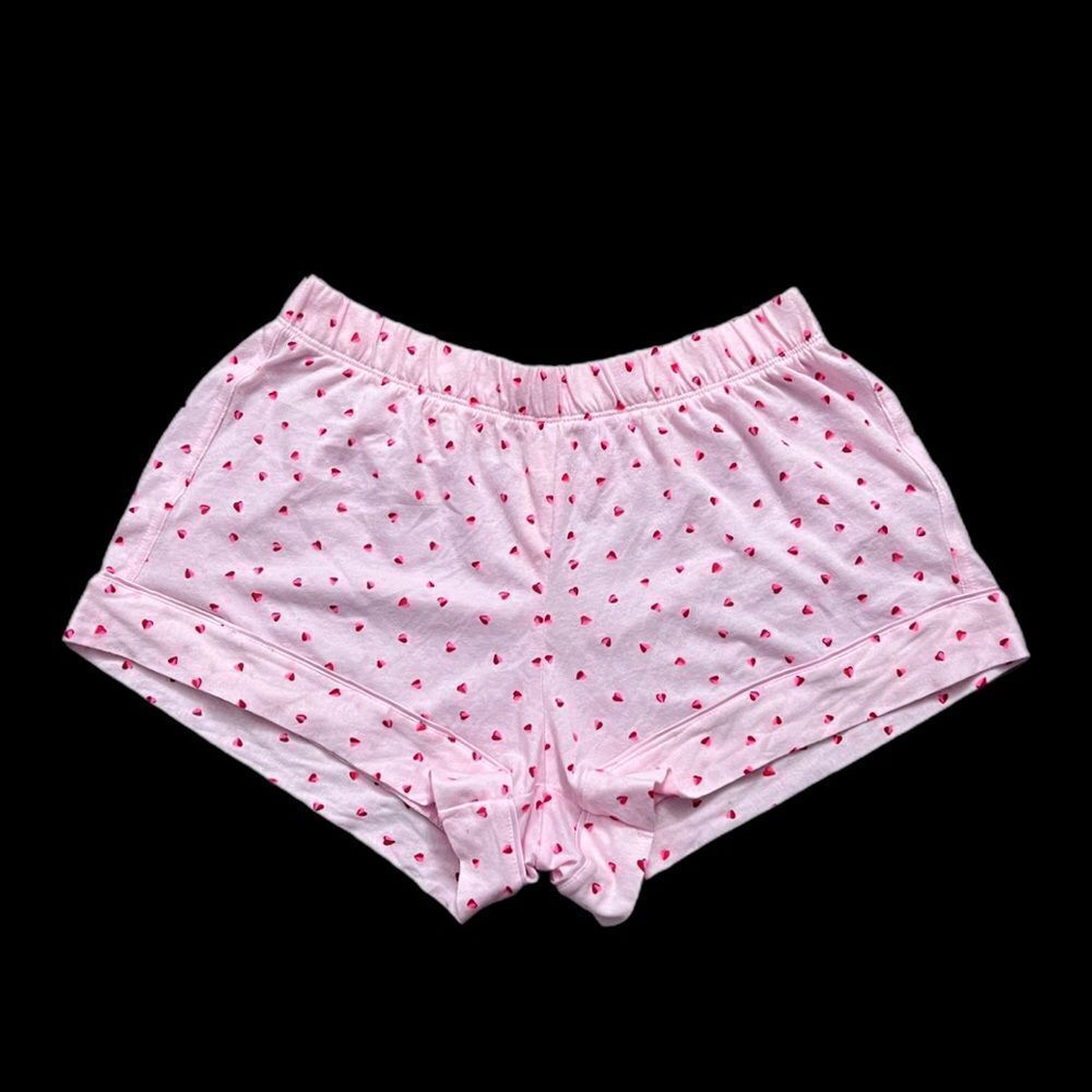 Victoria’s Secret Supersoft Smooth Cotton Elastic waistband Heart Pajama Shorts